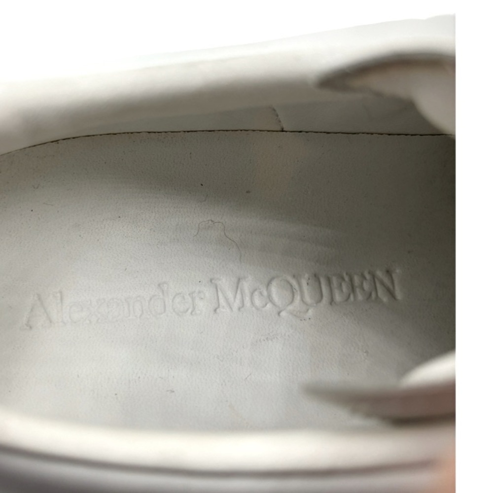 NWOB Alexander McQueen Gold Eyelets White Leather Sneakers - EU 41 (US Sz 11) - Picture 9 of 9